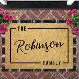 Personalized Script Family Name Doormat Custom Fußmatte
