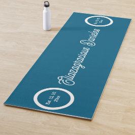 Personalized Script Yoga Mat with Name for Women Yogamatte