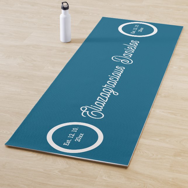 Personalized Script Yoga Mat with Name for Women Yogamatte (Beispiel)