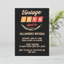 Personalized seventy vintage 70th birthday party