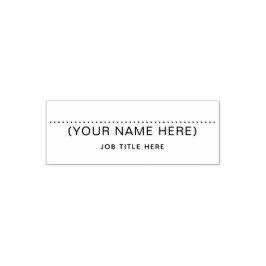 Personalized Signature Self Inking Office Stamp Permastempel