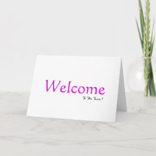 Personalized Simple Elegant Welcome Dankeskarte
