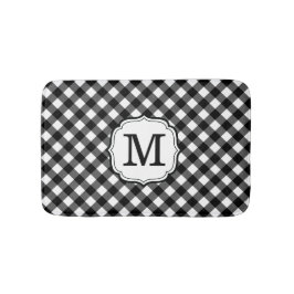 Personalized Single Initial Monogram Bath Mat Badematte