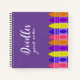 Personalized Sketch Book Doodles Notebook Notizbuch