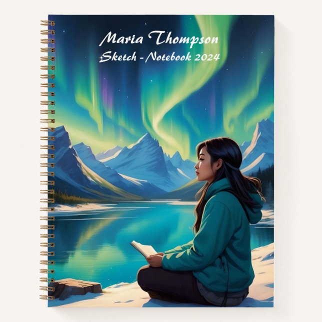 Personalized Sketch Travel Notebook Journal Diary Notizbuch (Vorderseite)