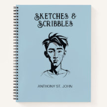 Personalized Sketches and Scribbles Notebook