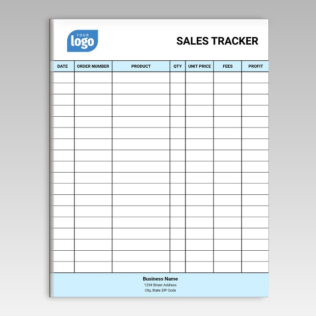 Personalized Small Business Sales Tracker Notepad Notizblock (Von Creator hochgeladen)