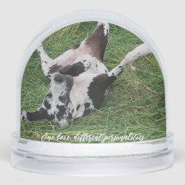 personalized snow globe featuring two of your own  schneekugeln
