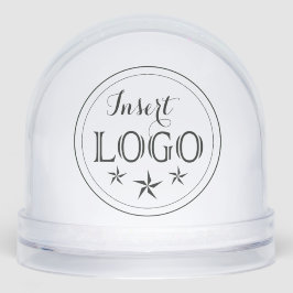 Personalized Snow Globe with Logo and QR Feature Schneekugeln