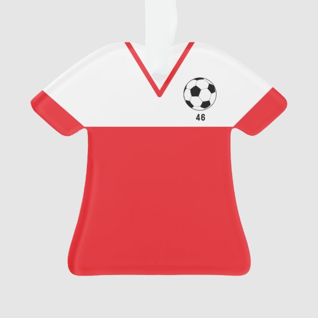 Personalized Soccer Jersey Ornament - Sports Gift (Vorderseite)