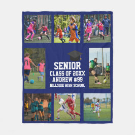 Personalized Soccer Senior Class Of Graduation Fleecedecke