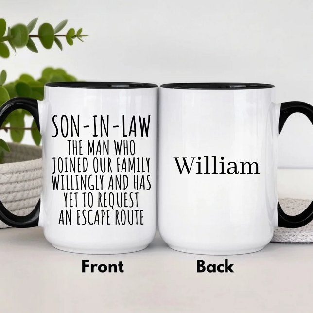 Personalized Son in Law  Tasse (Von Creator hochgeladen)
