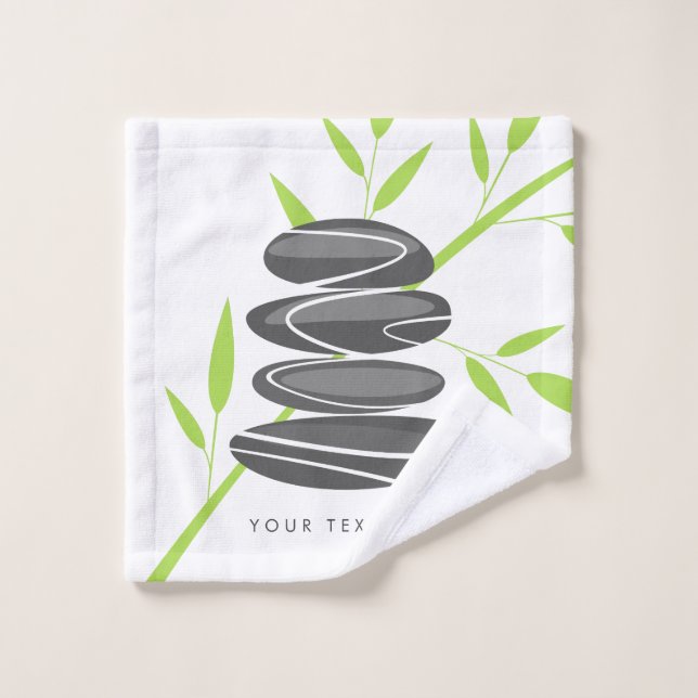 Personalized spa & wellness wash cloth design waschlappen (Waschlappen)