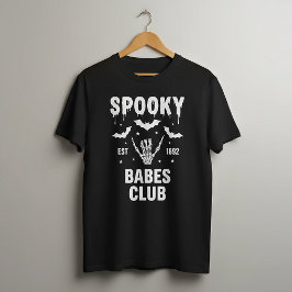 Personalized Spooky Halloween Group College Party T-Shirt