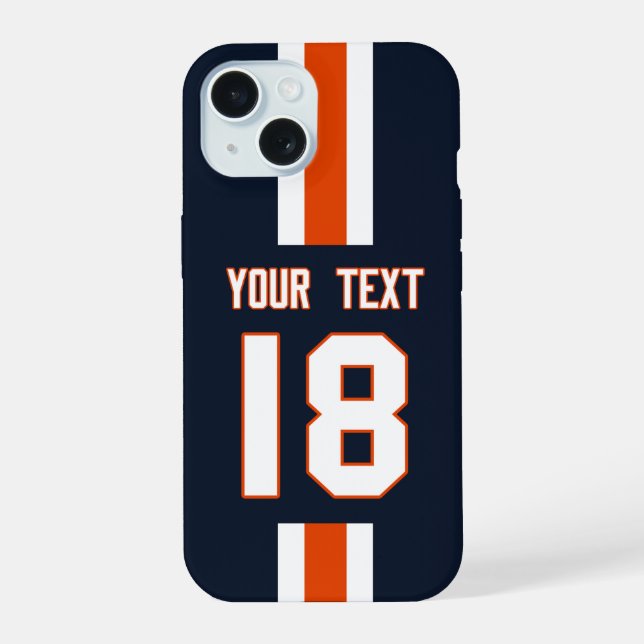 Personalized Sports Jersey  iPhone 15 Hülle (Rückseite)