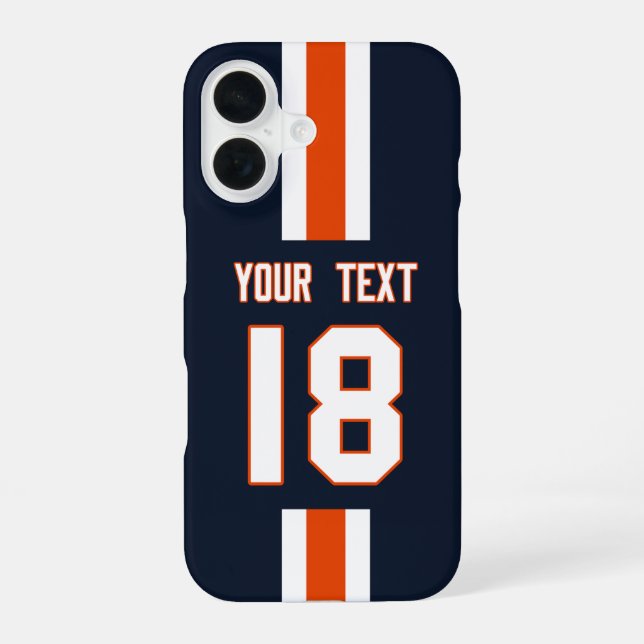 Personalized Sports Jersey  iPhone 16 Hülle (Rückseite)