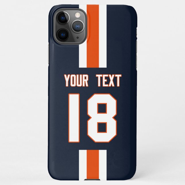 Personalized Sports Jersey  iPhone Hülle (Rückseite)