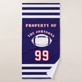 Personalized Sports Towel | Custom Football Player Badehandtuch