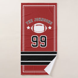 Personalized Sports Towel | Custom Football Player Badehandtuch