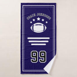 Personalized Sports Towel | Custom Football Player Badehandtuch