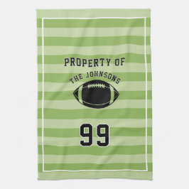 Personalized Sports Towel | Custom Football Player Geschirrtuch