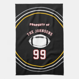 Personalized Sports Towel | Custom Football Player Geschirrtuch