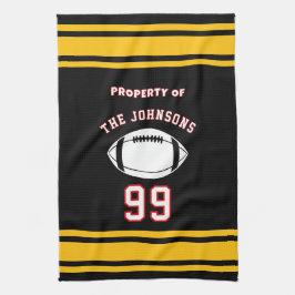 Personalized Sports Towel | Custom Football Player Geschirrtuch