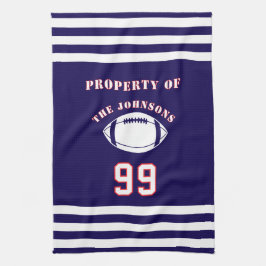Personalized Sports Towel | Custom Football Player Geschirrtuch