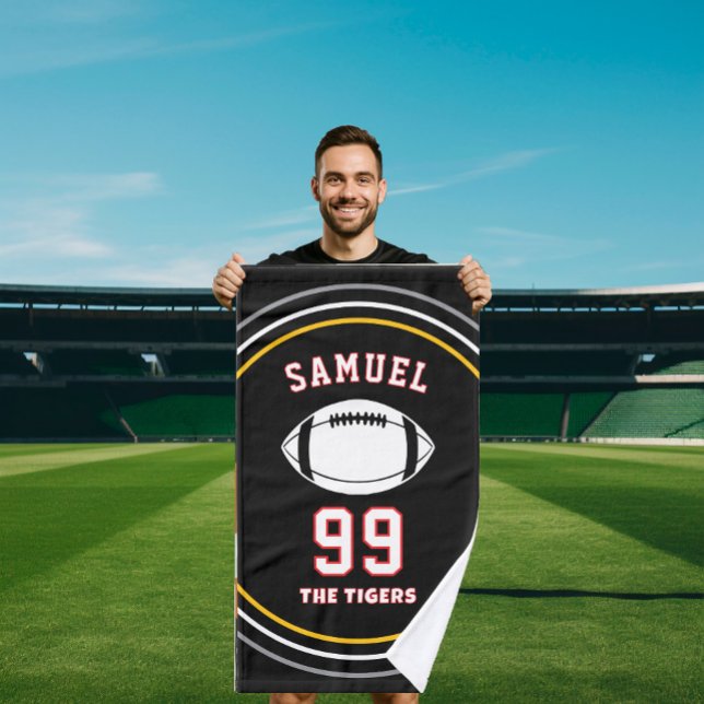 Personalized Sports Towel | Custom Football Player Handtuch (Von Creator hochgeladen)