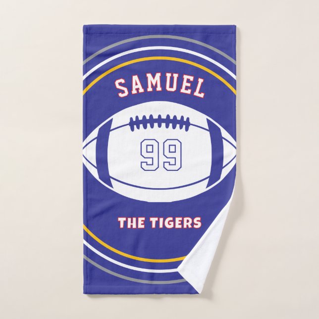 Personalized Sports Towel | Custom Football Player Handtuch (Handtuch)