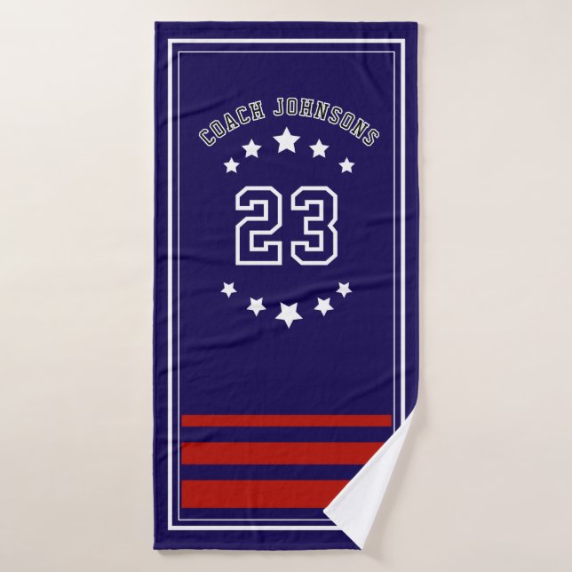 Personalized Sports Towel Custom team merch  Badehandtuch (Badehandtuch)
