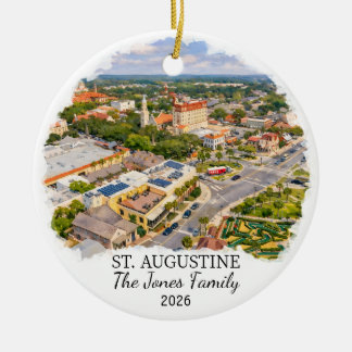 Personalized St. Augustine Ornament Custom Florida
