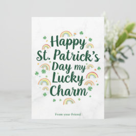 Personalized St Patrick's Day Holiday Card Feiertagskarte
