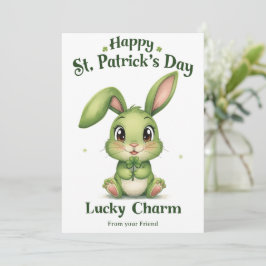 Personalized St Patrick's Day Holiday Card Feiertagskarte
