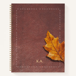 Personalized Stitched Leather Look Journal Gift Notizbuch