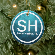 Personalized Stone Harbor NJ SH Beach Christmas