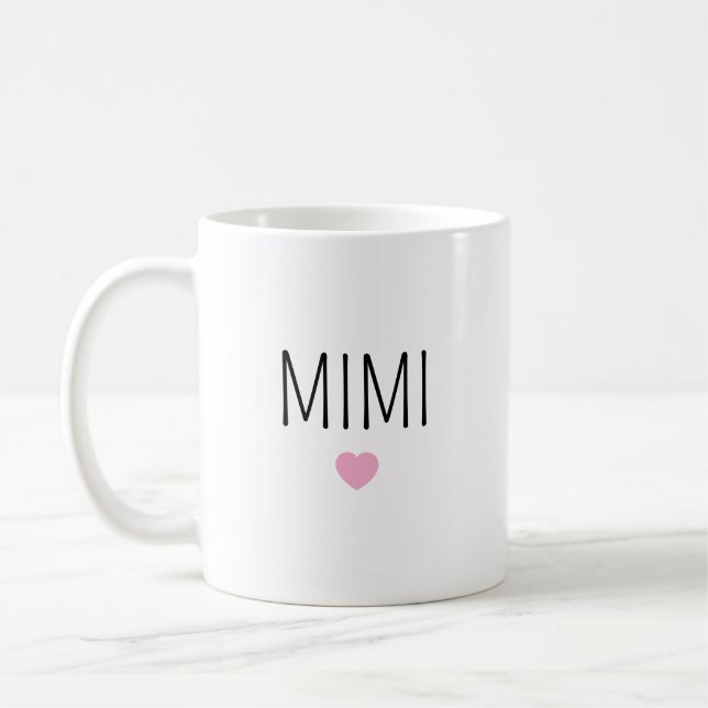 Personalized Stoneware Mug for Mimi,  Kaffeetasse (Links)