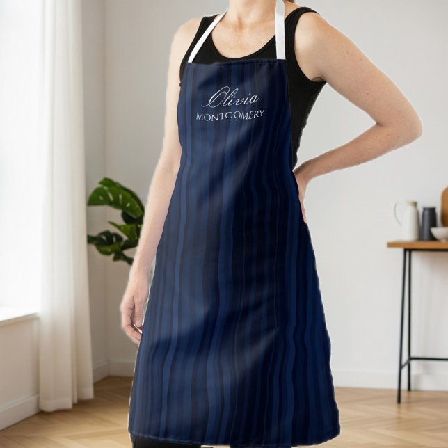 Personalized Striped Apron | Custom Unisex Work Schürze (Von Creator hochgeladen)