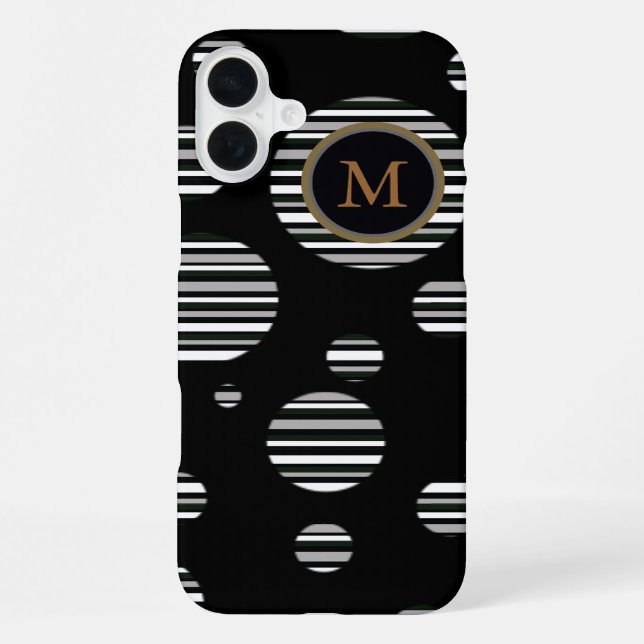 Personalized Striped iPhone Hülle (Rückseite)