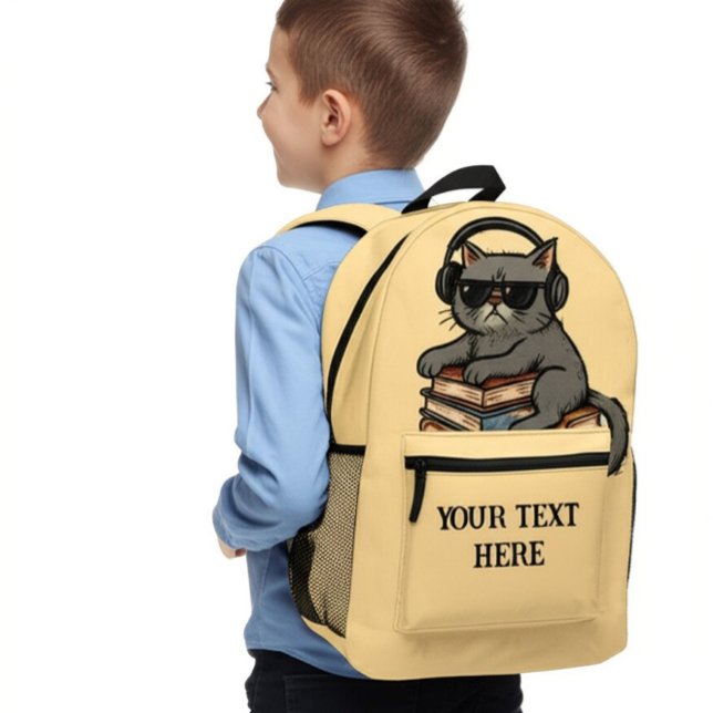 Personalized Student Gear Too Cool for School  Bedruckter Rucksack (Von Creator hochgeladen)