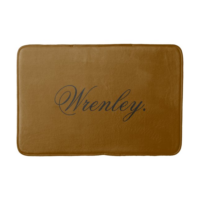 Personalized Stylish Bath Mat with Custom Name Des Badematte (Vorderseite)