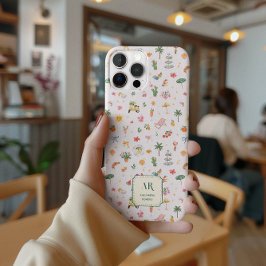 Personalized Summer Watercolor Monogram Case-Mate iPhone Hülle