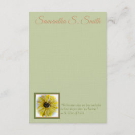 Personalized Sunflower Flat Note Card Einladung