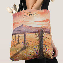 Personalized Sunset Wildflower