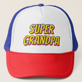 Personalized Super Grandpa, Superhero Father's Day Truckerkappe