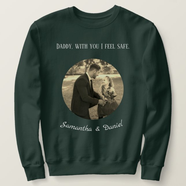Personalized sweatshirt for dad, father's day. (Design vorne)