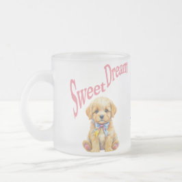 Personalized "Sweet Dream" Puppy Dog Watercolor Mu Mattglastasse