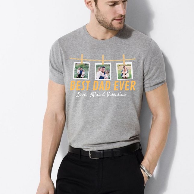 Personalized T-shirt for dad with family photos (Von Creator hochgeladen)