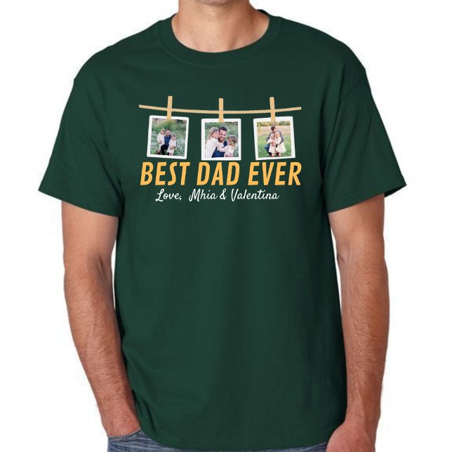Personalized T-shirt for dad with family photos (Von Creator hochgeladen)