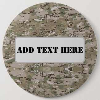 Personalized Tactical Military Camo Button